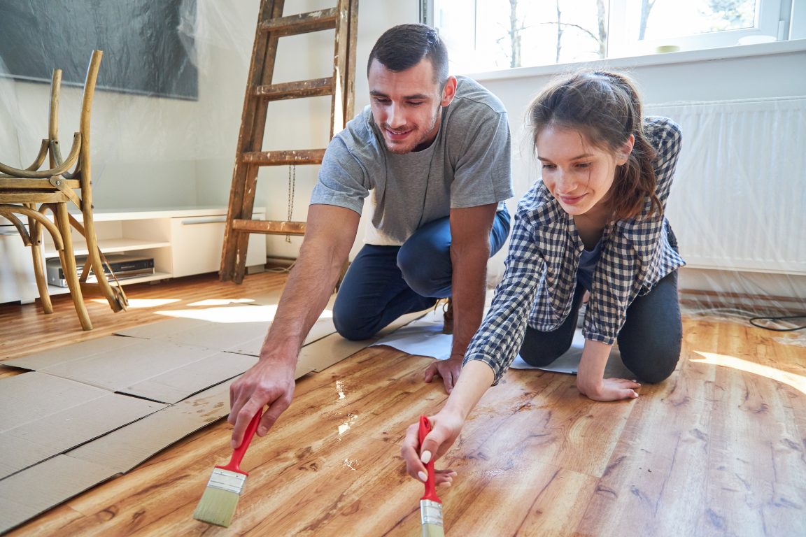 Painting Hardwood Floors Is A Hotly Debated Interior Design Decision ...