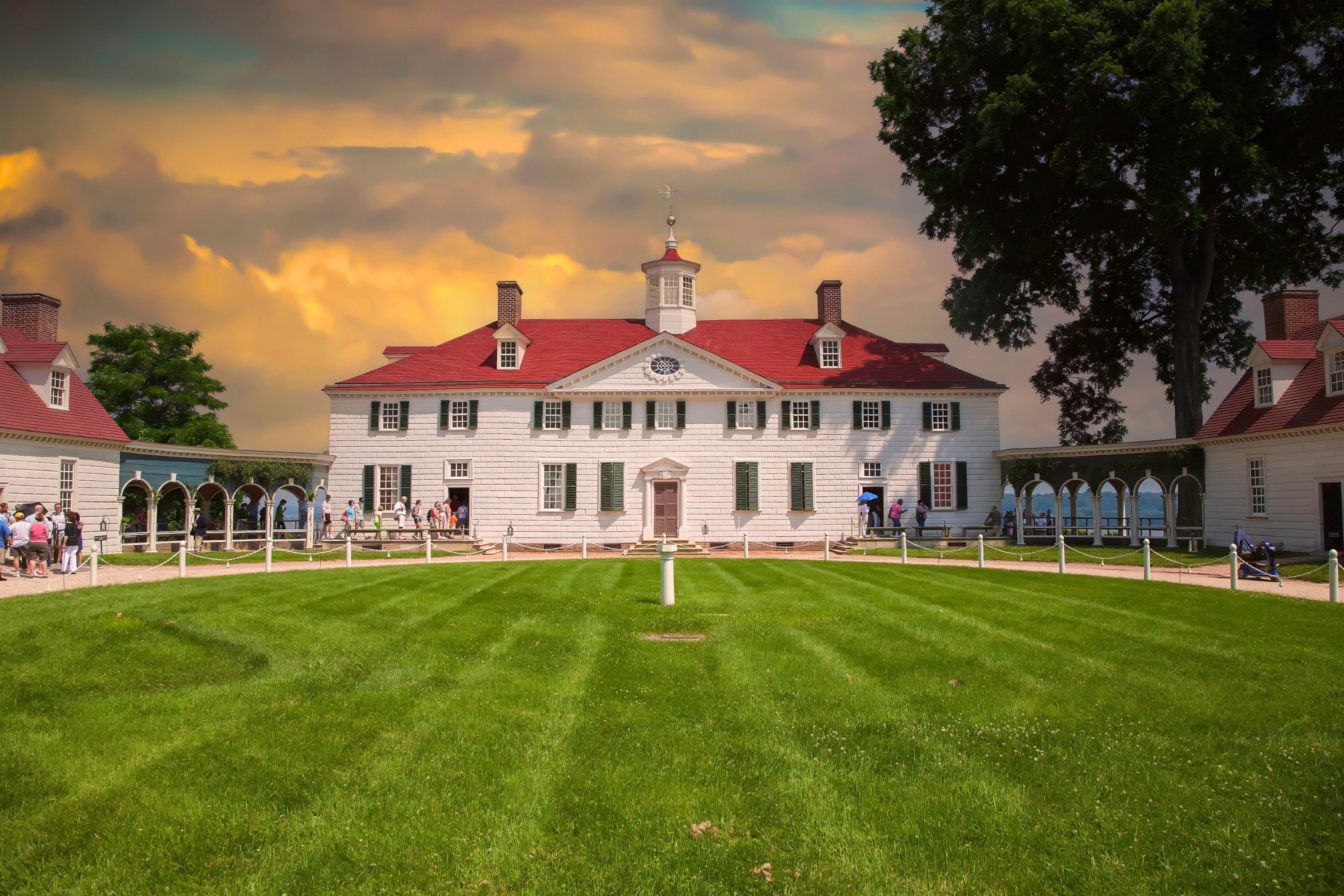 During A $40 Million Restoration Project At George Washington’s Mansion ...