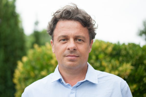 Portrait of handsome mature man outdoor summer