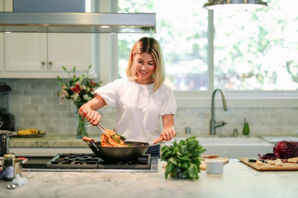 Woman cooking in the kitchen