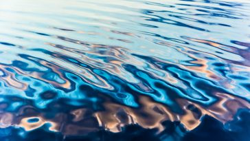 abstract reflection in water ripples