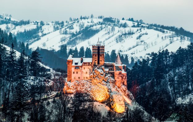 bran or Dracula castle in Romania