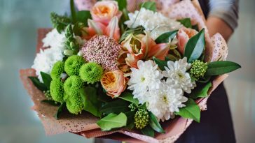 nice bouquet in the hands