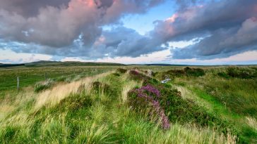 King Arthur's Hall, a neolithic monument on Bodmin Moor in Cornwall