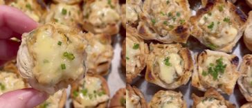 TikTok - @thechowdown - pictured above are Kasey's French onion dip cups