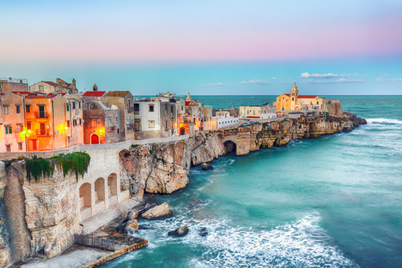 Vieste - beautiful coastal town on the rocks in Puglia