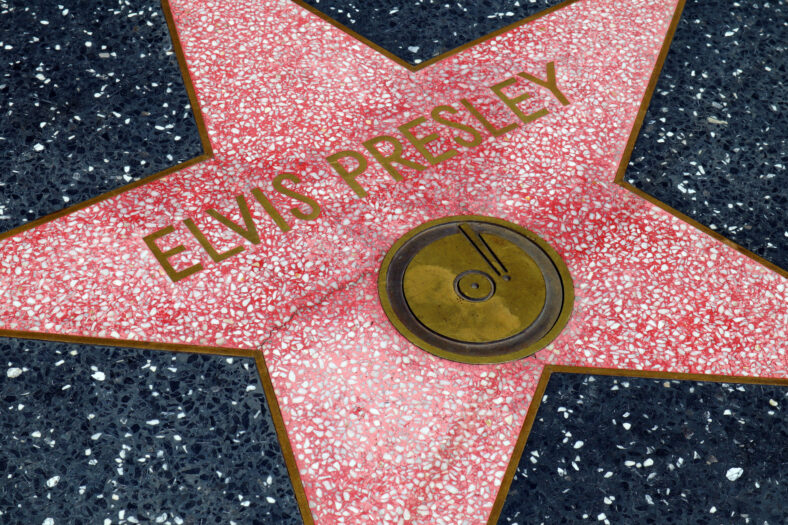 Hollywood, California – Star of ELVIS PRESLEY on Hollywood Walk of Fame, Hollywood Boulevard